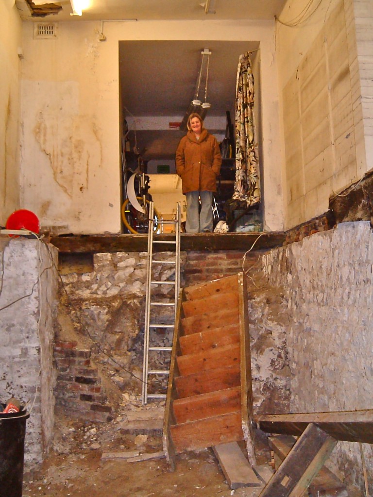 existing cellar after removing ground floor structure