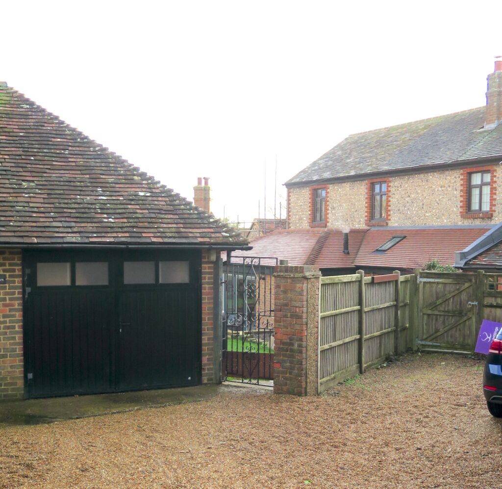 Completion of Little Barn from driveway