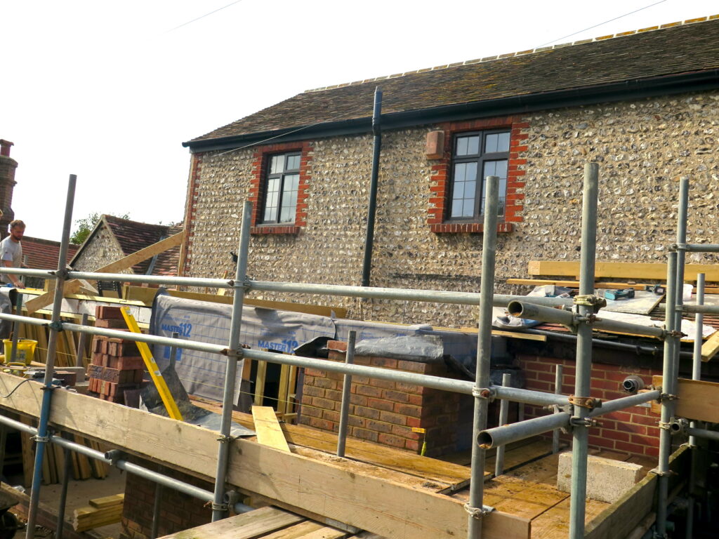 Little Barn extension under construction